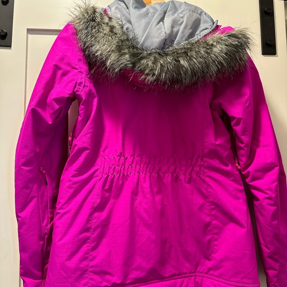 Hot/Neon Pink Columbia Omni Heat Ski Jacket - Picture 2 of 6